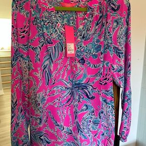 Lilly Pulitzer Elsa Blouse NWT Size Large